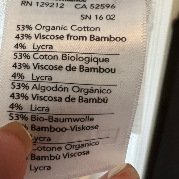 TASC Performance White Heather Scoop Neck Long Sleeve Workout Top Size Small - Picture 7 of 7